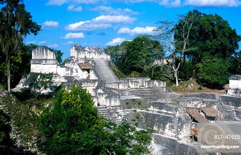 Tikal Maya Ruins Yucatan Guatemala Stock Photo