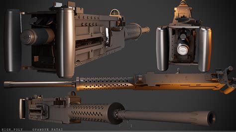 3ds Max 50 Cal Machine Gun