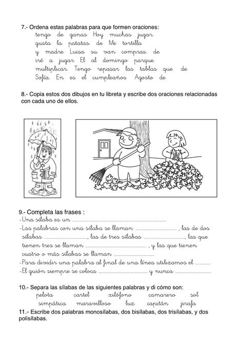 Clases De Oraciones Para Niños De Tercero De Primaria Hay Niños