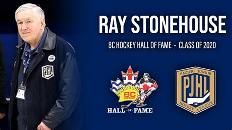 Pjhl President Ray Stonehouse Inducted Into The Bc Hockey Hall Of Fame