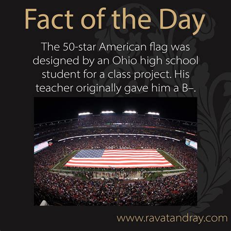 Fact Of The Day Class Projects High School Students American Flag