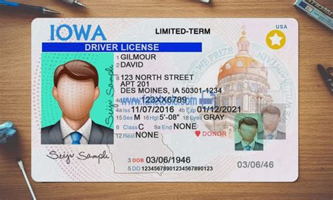 Iowa Driver License Psd Template High Quality Psd Template
