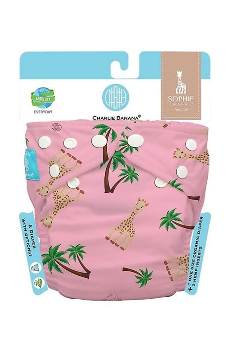 Charlie Banana Organic One Size Reusable Diapers With 2 Inserts