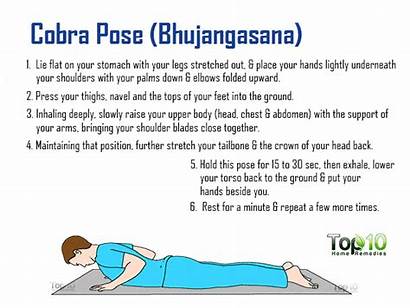 Cobra Pose Bhujangasana Yoga Poses Bones Top10homeremedies