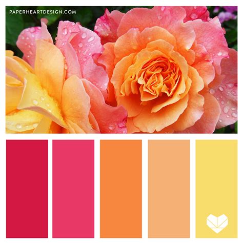 Color Palette Fantastic Florals — Paper Heart Design