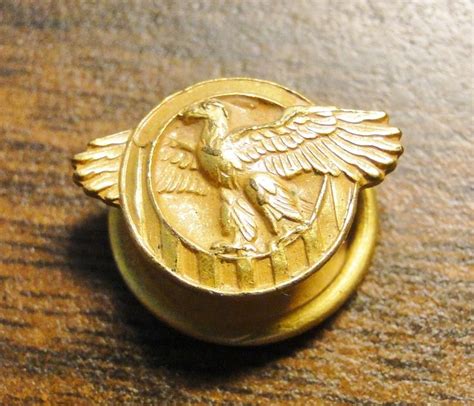 Vintage Ruptured Duck Military Service Lapel Pin Gold Filled Etsy Military Service Vintage