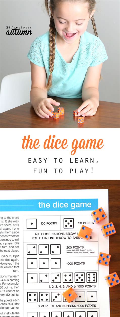 10000 Dice Game Rules Printable Customize And Print