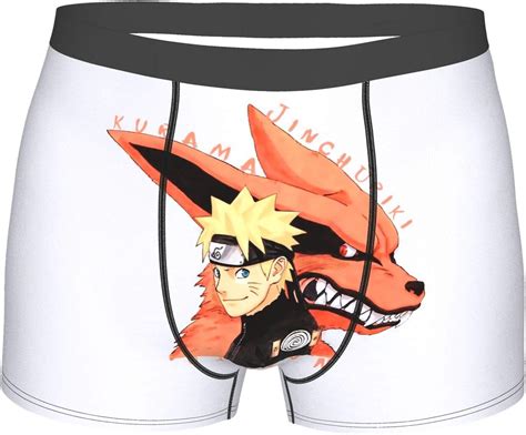 Saneet Naruto Men S Sports Underwear Classic Elastic Waistband Short Underwear For Adults Small