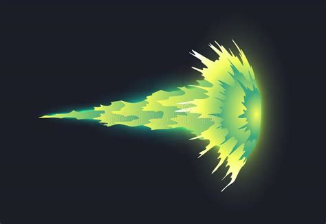 Cartoon Laser Gun Beam Futuristic Shot Effect Blaster Attack Alien