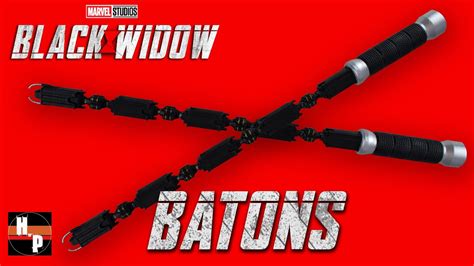 3d Print Black Widow Shock Baton Weapons As Seen In The Marvel Studios