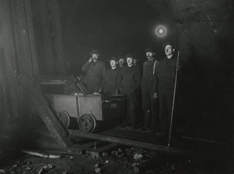 Miners With An Ore Car Inside The Joker Mine In Mineville