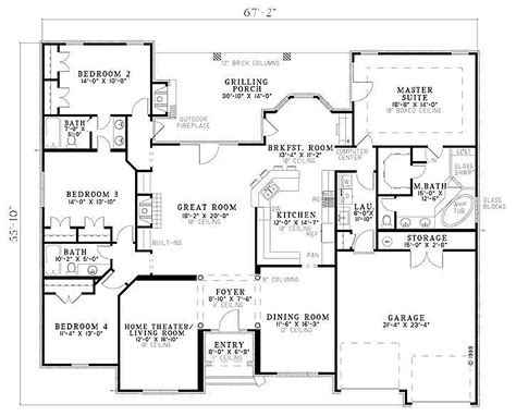Elegant 3000 Sq Ft Modern House Plans New Home Plans Design