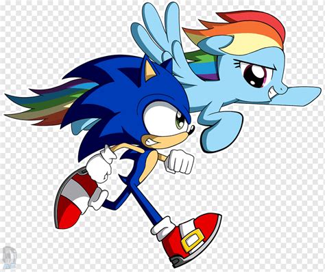 Rainbow Dash Sonic Dash Segasonic El Hedgehog Unicorn Crossover