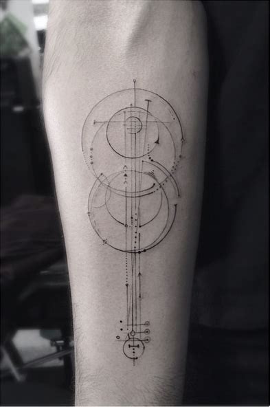 Elegant Fine Line Geometric Tattoos By Dr Woo Tattoo