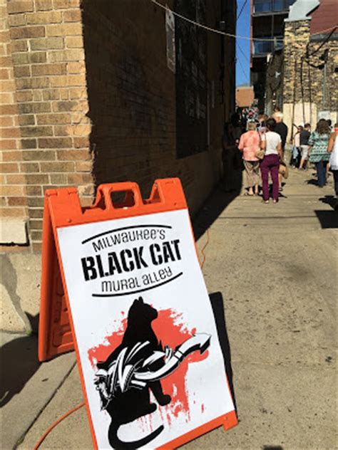The black cat alley is an outdoor art gallery located in a private alley on the east side of milwaukee. Nomadic Newfies: Black Cat Alley