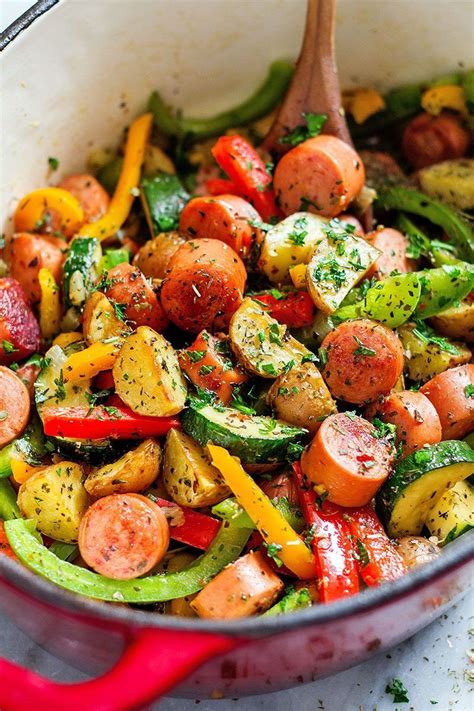 20 Minute Healthy Sausage And Veggies One Pot Healthy One Pot Meals