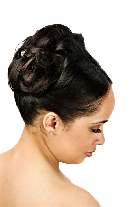 If your hair is long enough, consider getting an updo for an elegant look. Images of Wedding Hairstyles for African American Women