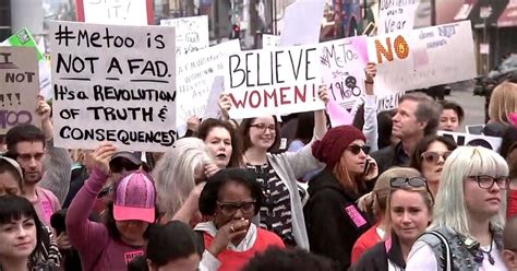 Metoo March Hits Hollywood Calling To End Sexual Harassment In The