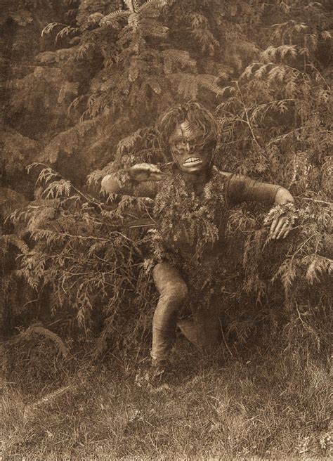 Edward Sheriff Curtis Paqusilahl Emerging From The Woods Qagyuhl