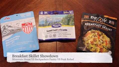 Breakfast Skillet Showdown Mountain House Vs Backpackers Pantry Vs