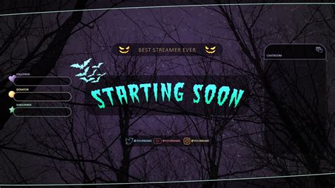 Free Halloween Overlay Pack Twitch Mixer Obs Slobs Youtube