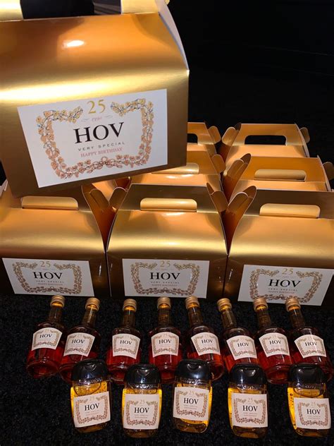 Hennessy Birthday Party Favors Birthday Dinner Party 40th Birthday Party Favors 21st