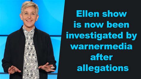 Ellen Degeneres Show Workplace Under Investigation By Warnermedia