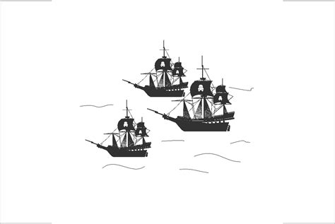 Pirate Boat Sailing Boat Illustration Graphic By Sarivart · Creative