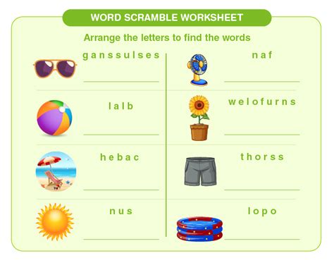 Word Scramble Worksheet Download Free Printables For Kids
