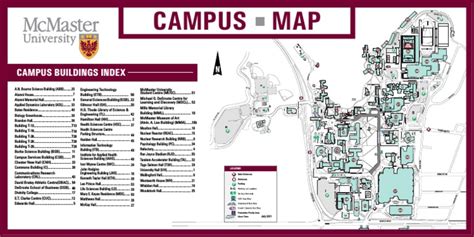 Mcmaster Campus Map Pdf Pdf Inquiry Science