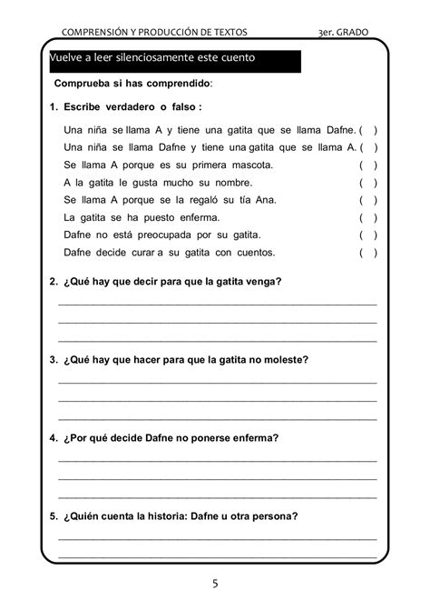 Lecturas Para El Tercer Grado De Primaria