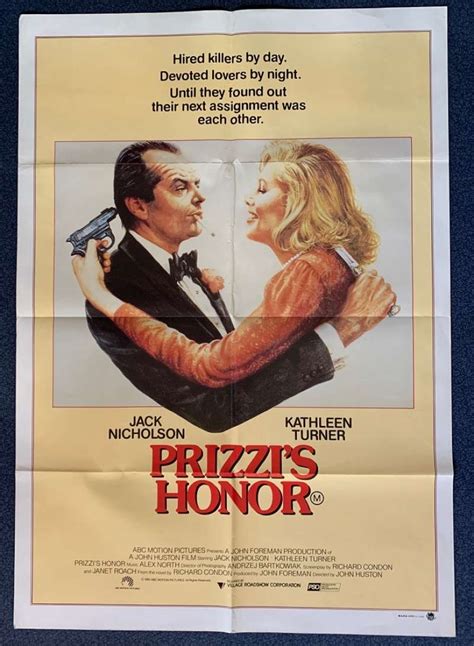 All About Movies Prizzi S Honor Poster Original One Sheet Jack