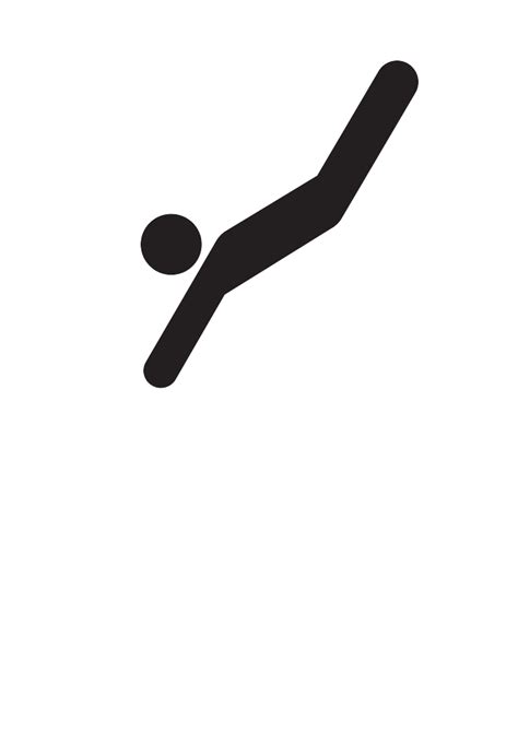 This png image is transparent backgroud and png format. Olympic Diving Pictogram Balck And White - ClipArt Best