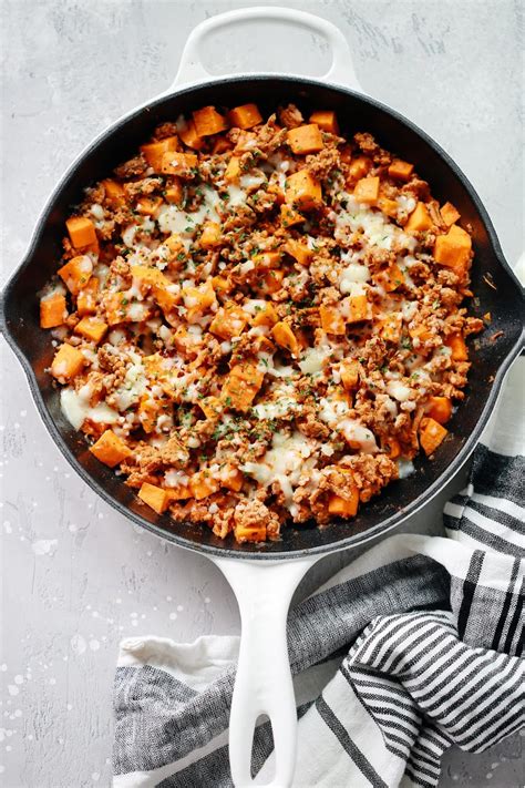 Ground Turkey Sweet Potato Skillet Recipe OMG FOOD