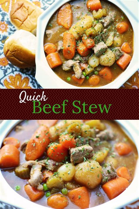 The wine also acts to further deglaze. Quick Beef Stew | Recipe | Easy beef stew, Quick beef stew, Beef stew