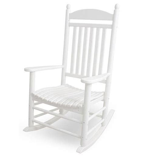 Our rocking chairs constructed from hdpe lumber boast superior craftsmanship and are a breeze to. Outdoor POLYWOOD® Jefferson Rocking Chair | Plastic ...