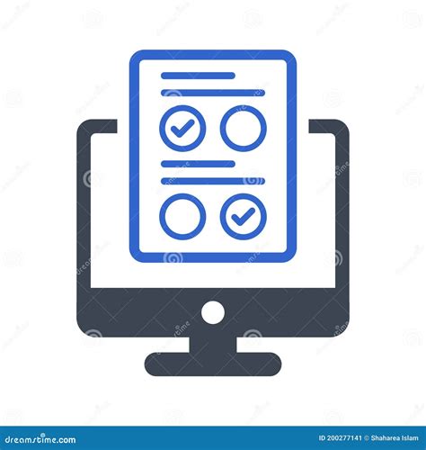 Online Test Icon Stock Vector Illustration Of Icon 200277141
