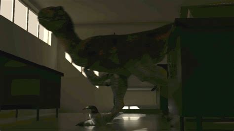 Jurassic Park Raptor Kitchen Scene