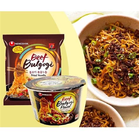 nongshim beef bulgogi flavor korean instant noodles 103g shopee philippines