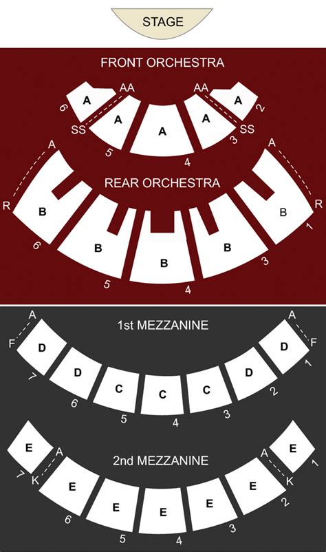 Caesars Palace Seating Chart