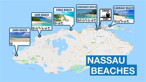 Nassau Beaches Map