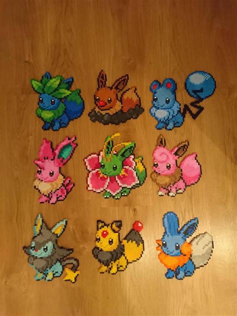 Eevee Fusions By MagicPearls Pokemon Perler Beads Pokemon Bead Easy Perler Bead Patterns