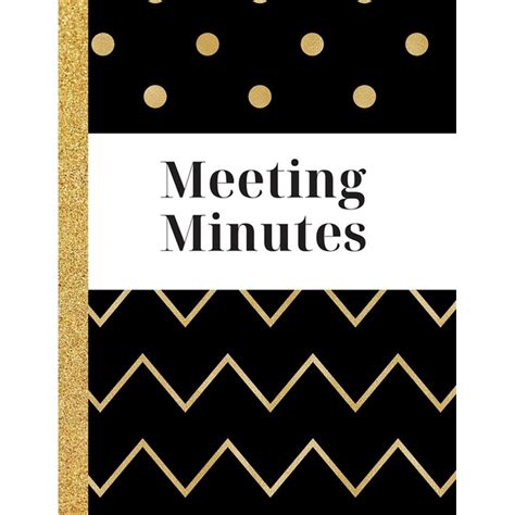 Meeting Minutes Meeting Notebook Note Taking System 85 X 11 100