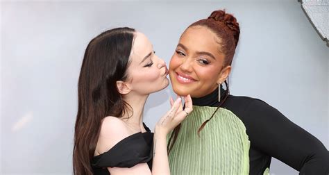 Dove Cameron Supports Longtime Bff Kiersey Clemons At The Flash Movie