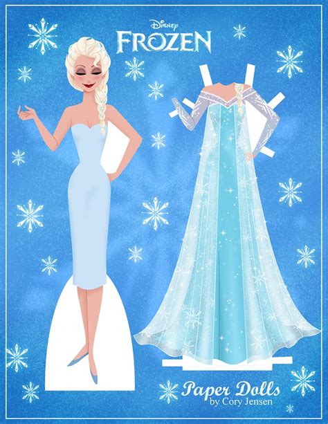 Elsa Paper Doll Frozen Fan Art 34943252 Fanpop