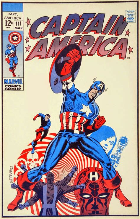 Capns Comics Captain America 111 Cover By Jim Steranko