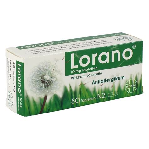 Mit lorano steht ihnen bei allergischem schnupfen und nesselsucht rasche und langanhaltende hilfe zur verfügung. Erfahrungen zu LORANO Tabletten 50 Stück N2 - medpex ...