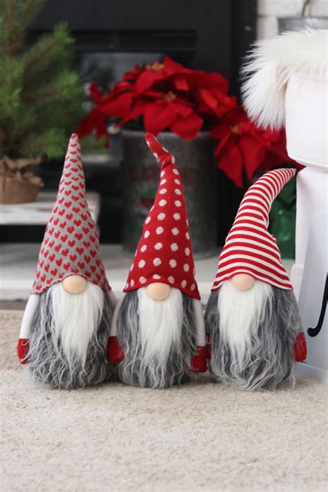 Christmas Gnome Handmade Gnomes Holiday Ts Cute Etsy Canada Idee