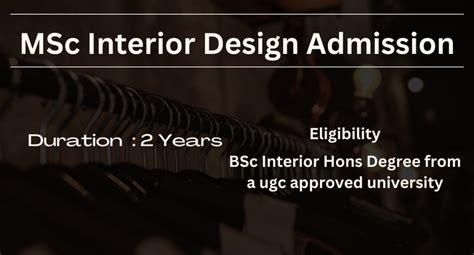 Msc Interior Design Admission 2024 Top College Eligibility