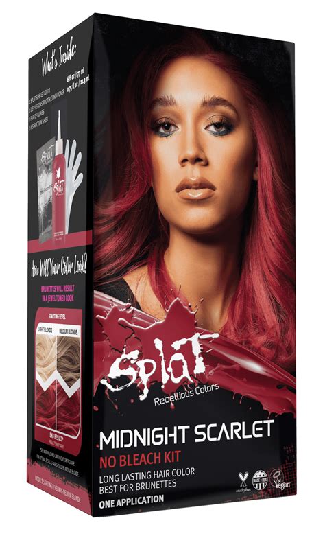 Buy Splat Midnight Scarlet Hair Dye Semi Permanent Red Hair Color